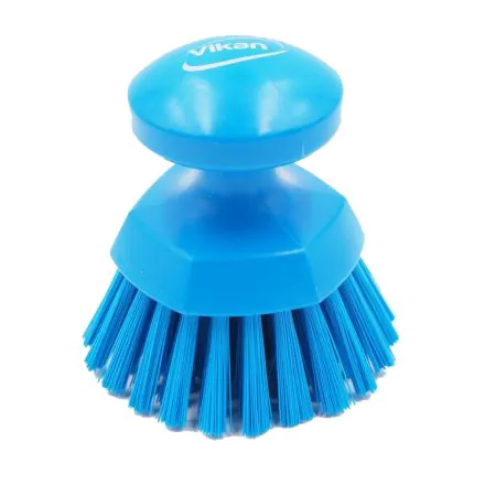 VIKAN  Brosse ronde soleil Ø11cm dur bleu