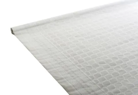 Nappe rouleau papier damassé blanc 1,20mx100m