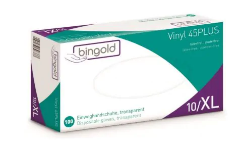 BINGOLD 100 gants Vinyl non poudres XL
